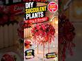 DIY Succulent Flower Pot 🌹 | Easy Room Decor Craft #DIY #CraftShorts #HomeDecor