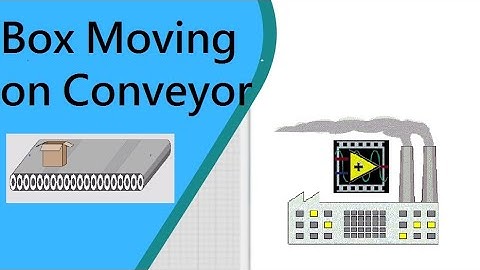 NI DSC MODULE ||(LabVIEW SCADA) in English_Cardboard box moving on Conveyor