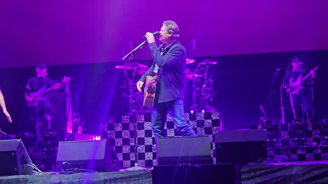 Gwen Stefani brought in Blake Shelton to perform Purple Irises at Cali Vibes Festival