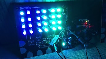 RGB Binary Clock receiving DMX-512