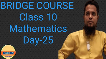 Class 10 | Bridge Course | Day-25 | Math | Urdu medium |
