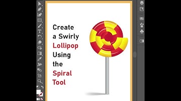 Using Spiral Tool to Create a Swirly Lollipop | Adobe Illustrator Tutorial #shorts