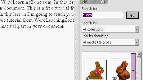 Microsoft Word: Inserting Clipart