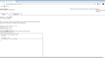 Array-1(front11) Java Tutorial || codingbat.com