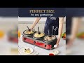 Overview: Elite Gourmet EWMST-325R Maxi-Matic Triple Slow Cooker Buffet Server Adjustable Temp D...