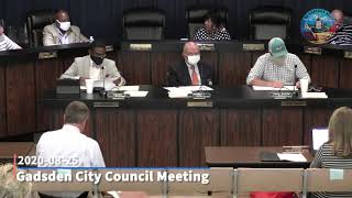 Gadsden City Council Meeting 2020-08-25