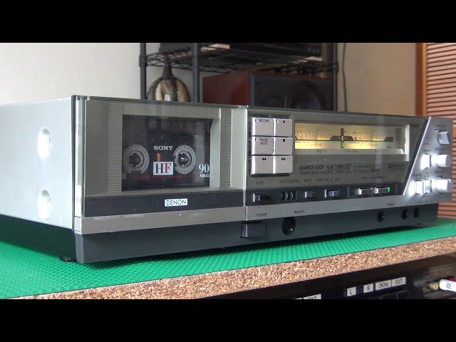 Old But Cool Vintage Audio / DENON Cassette Deck DR-F8 - YouTube