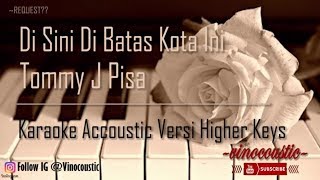 Tommy J Pisa  Disini Dibatas Kota Ini Karaoke Piano Versi Lower Keys