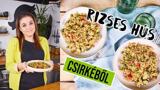 Zöldséges-Csirkés Egyserpenyős Egytálétel