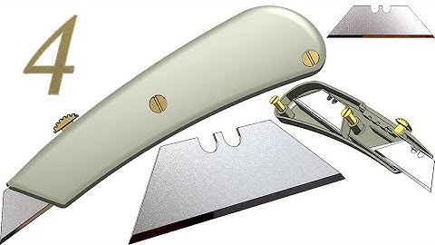 4-Project 23| Utility Knife 1 |SolidWorks Tutorial : blade