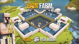 Minecraft BEST IRON FARM 1.20.4 - NEW UPDATE - 78+ Stacks PER HOUR!