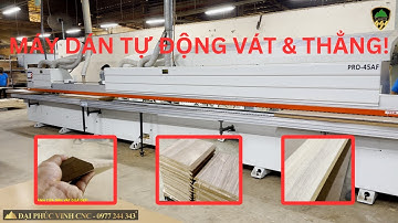 Chi tiết máy dán cạnh tự động 45/90 full options của Holztek Pro-45AF