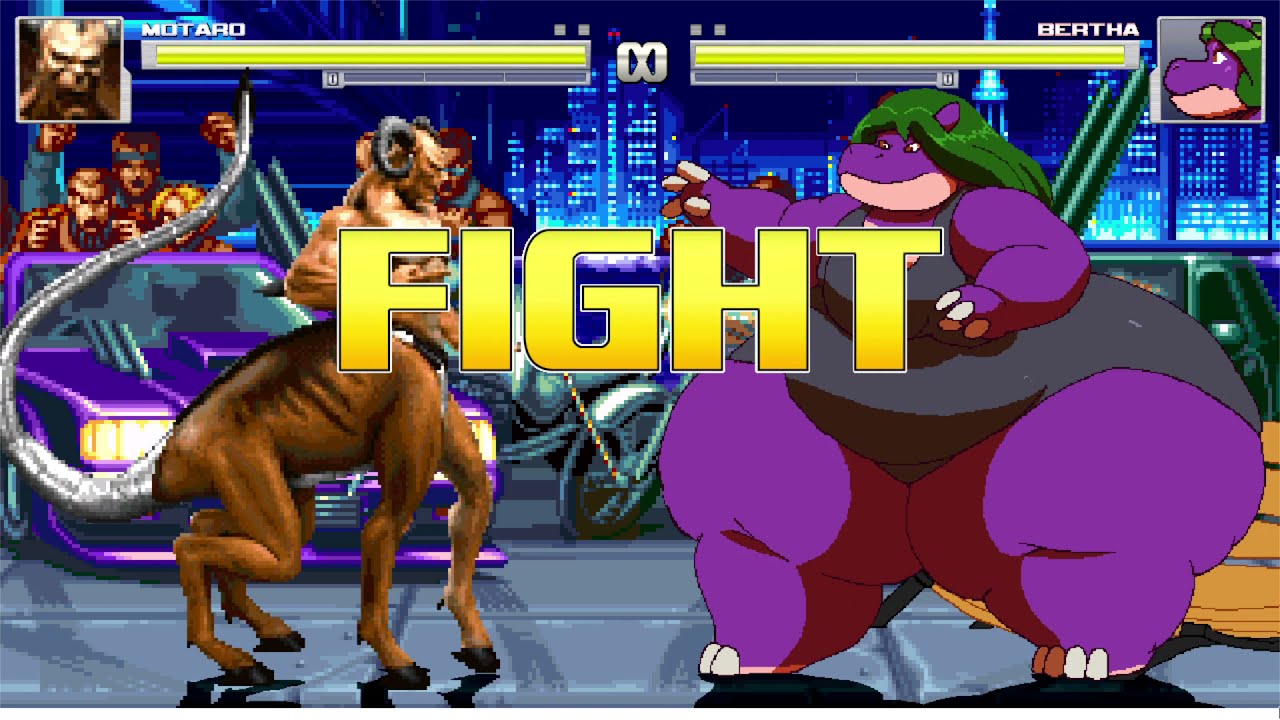(M.U.G.E.N No AI Ryona Request) Motaro vs Bertha Hippo