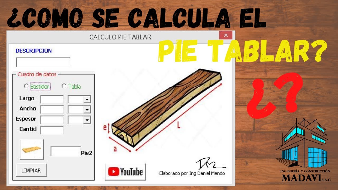 CALCULAR PIE TABLAR?MACRO2020💥💥 YouTube CALCULAR PIE TABLAR?MACRO2020💥💥 YouTube