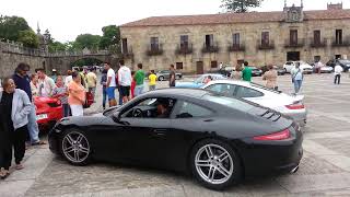 evento ferrari y porsche con 911 400 458 en cambados galicia