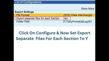 HOW TO EXPORT GSTR 1 JSON FILE FOR EACH SECTIONS IN TALLY PRIME