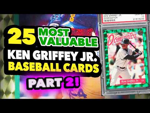 Top 25 Ken Griffey Jr. Mid-Tier Baseball Cards Recently sold