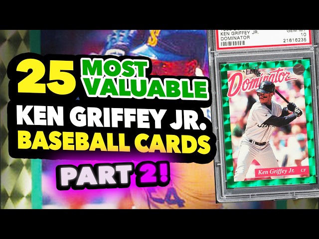 Top 25 Ken Griffey Jr. Mid-Tier Baseball Cards Recently sold