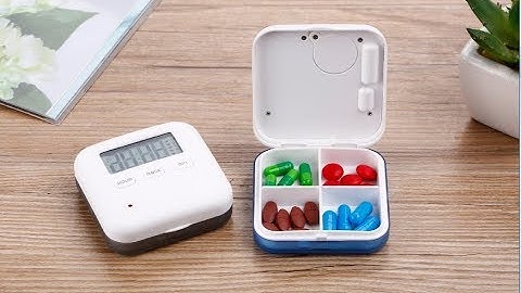 ANOLE Digital Alarm Clock Pill Box Display