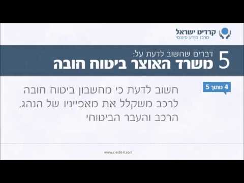 ‫משרד האוצר ביטוח חובה‬‎ - YouTube