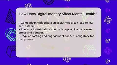 How Does Digital Identity Affect Mental Health? - Everyday-Networking