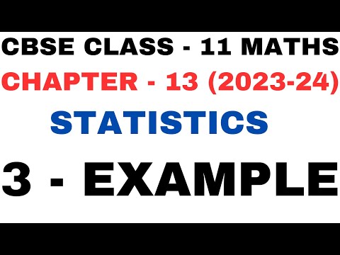 Example 3 | Mean Deviation | Chapter 13 | Statistics | Example 3 Class 11th Maths | NEW NCERT 202...