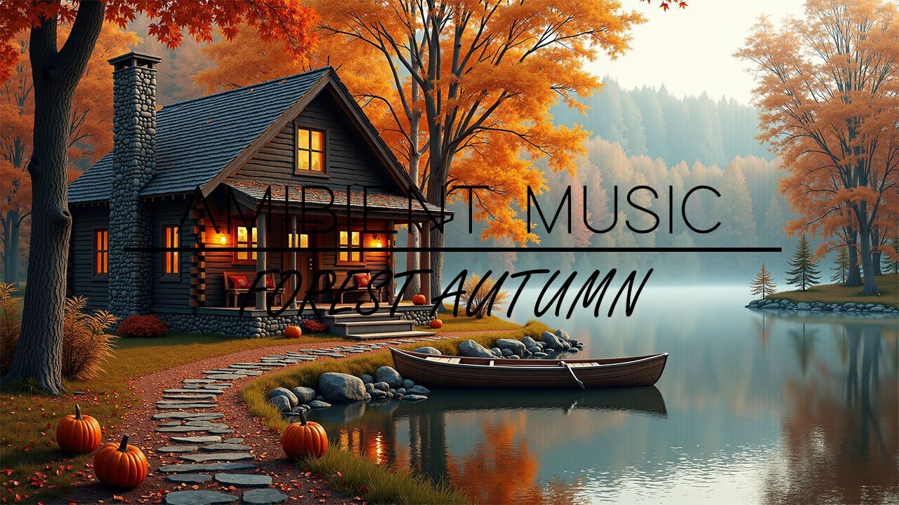 Autumn Cabin in the Woods 🍂 | Cozy Fall Ambience & Relaxing Music (3 ...