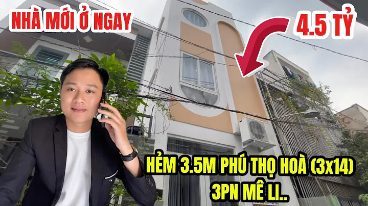Bán nhà mới ở ngay đường 3.5m Phú Thọ Hoà, quận Tân Phú 3 tầng 3PN giá chỉ 4.5 tỷ | 0948759385
