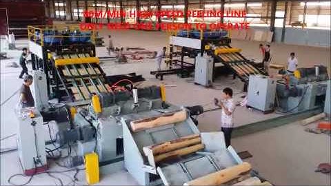 automatic veneer peeling; Spindleless veneer lathe,veneer peeling machine；log rotary peeling