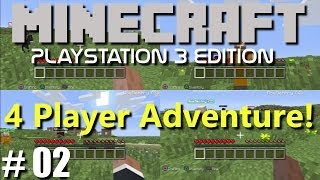 Minecraft PS3 Edition: 4 Player Adventure - #2 Iron Hoarder!(Family Multiplayer)