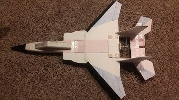 Scratch built rc jet CreativeRCutah F-15 from foam