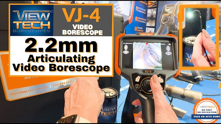 VJ-4 2.2mm Articulating Video Borescope 360° Articulation - Image & Video Industrial Inspection Tool
