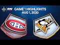 NHL Highlights | Canadiens vs. Penguins, Game 1 – Aug. 1, 2020