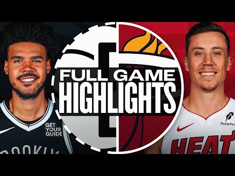 NETS At HEAT FULL GAME HIGHLIGHTS December 23 2024
