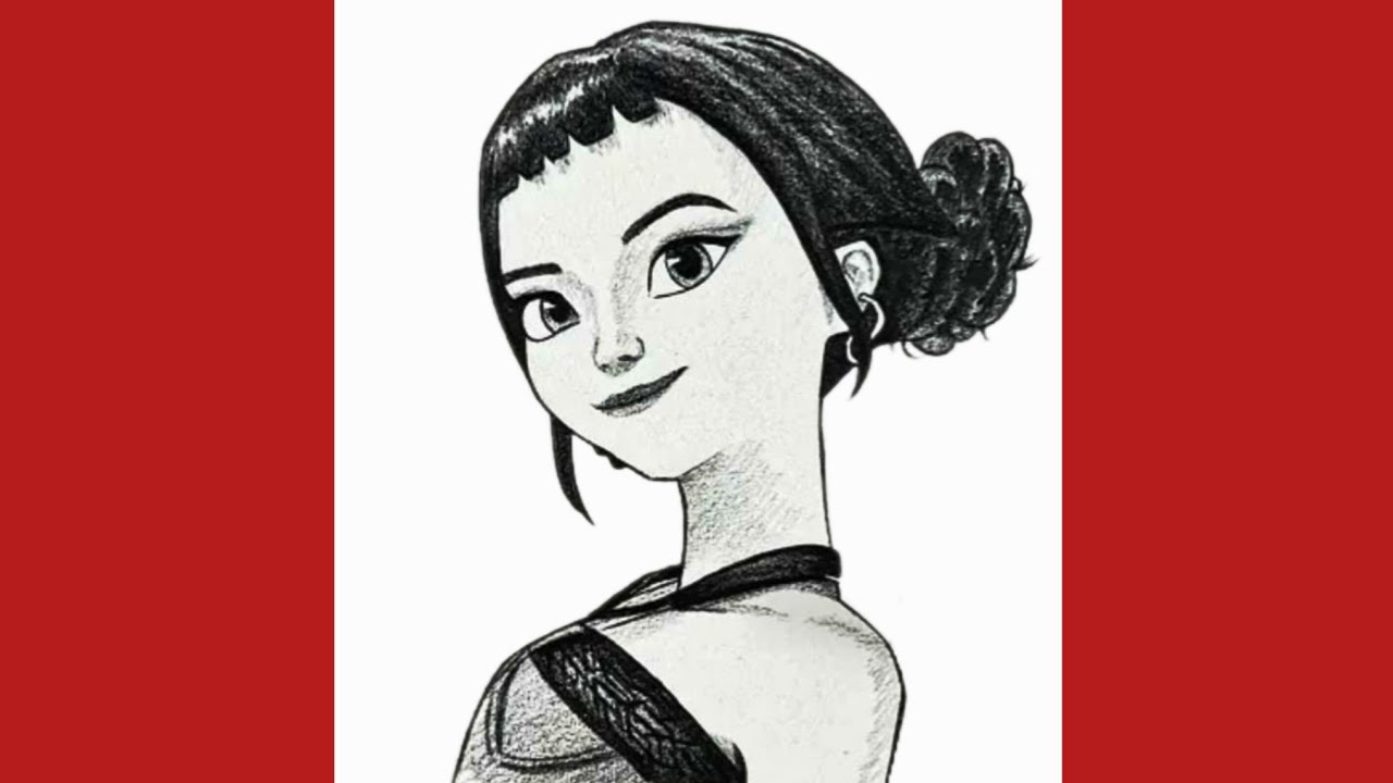 How to Draw Zoey from K-Pop Demon Hunters | Step-by-Step Anime Character Sketch