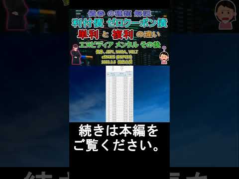 【切り抜き】単利と複利の違い　債券 の種類 解説 利付債 ゼロクーポン債　エヌビディア メンタル その後　債券、JEPI、NVDA、VGLT、eMAXIS  2023.3.5損益公開　 #shorts
