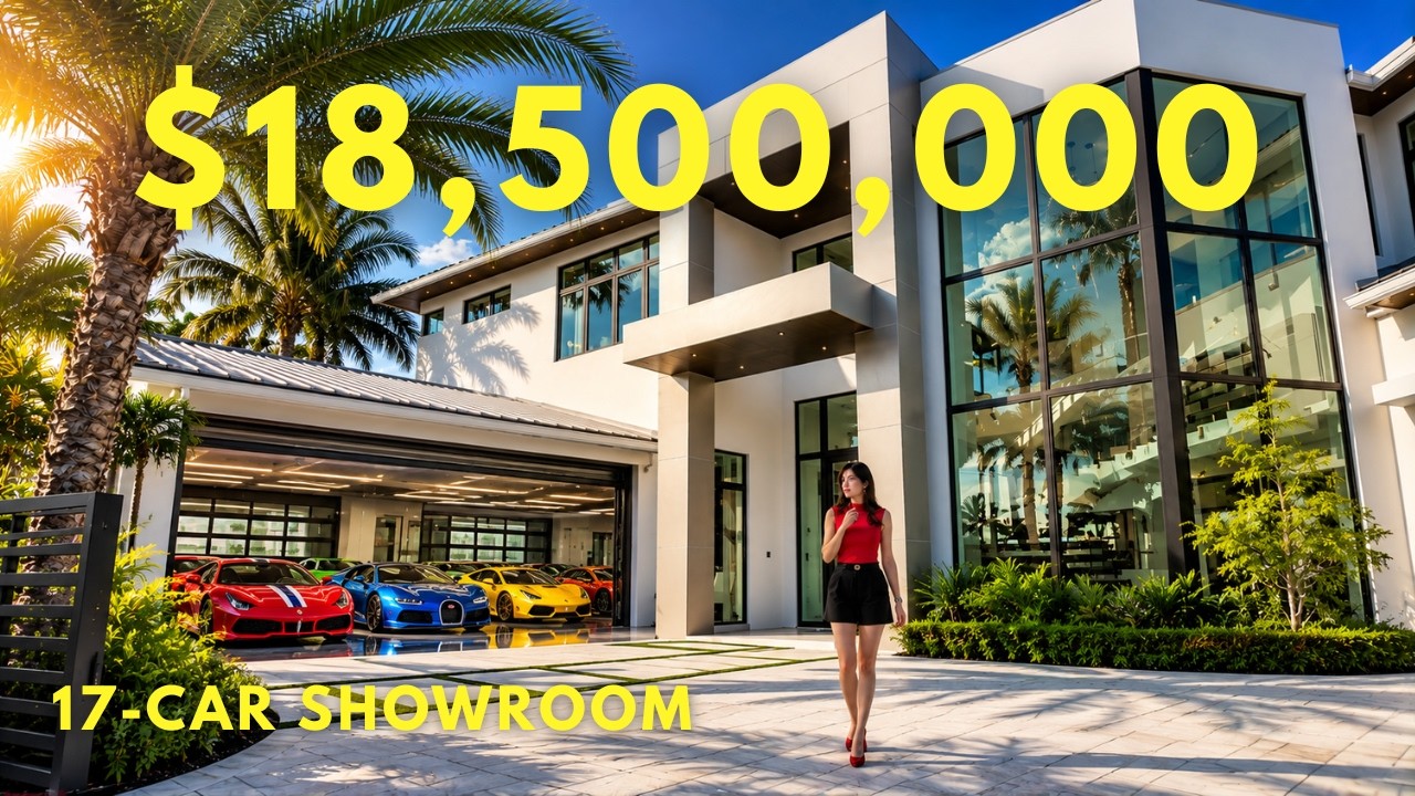 Inside an $18.5M Fort Lauderdale Home with a 17-Car Showroom Garage