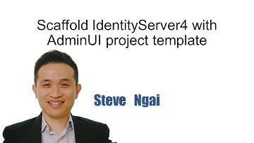 Scaffold Identity Server 4 with AdminUI project template