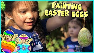 Painting Easter Egg Characters with Trinity and Serenity!