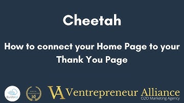 Cheetah   How to connect your Home Page to your Thank You Page