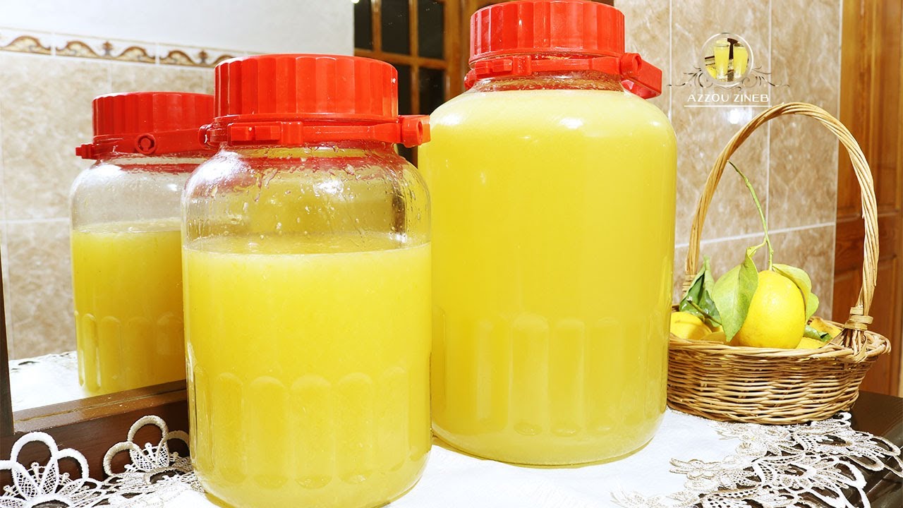 عصير الليمون الحامض ستروناد 🍋 للتخزين خارج المجمد و داخله مدة طويلة و أسرار نجاحه 🍋 citron concentre