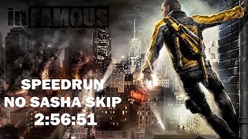 Infamous Any% No Sasha Skip Speedrun in 2:56:51