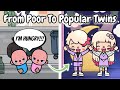 From poor to popular twins   toca boca  toca life story