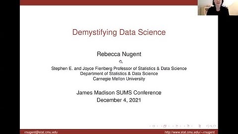 SUMS@JMU 2021: Demystifying Data Science by Rebecca Nugent