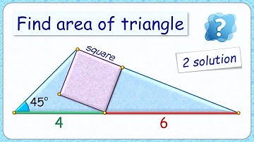 Square in a triangle             #maths #geometry #olympiad #cds #cat #sat #iit #cbse #ssc #cgl 227