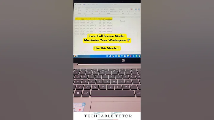 How to Use Full-Screen Mode in Excel – Maximize Your Workspace! #excel #excelshorts