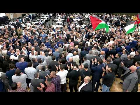 ماهر العتيلي في استقبال مزلزل للعريس يوسف البسطي مهرجان آل البسطي شيكاغو