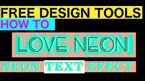 FREE DESIGN Inkscape for beginners - Create Neon Text!
