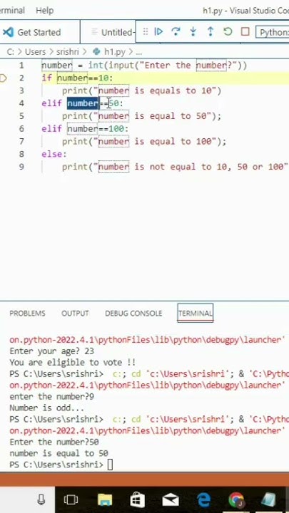 how to write nested if condition program in python - YouTube image.