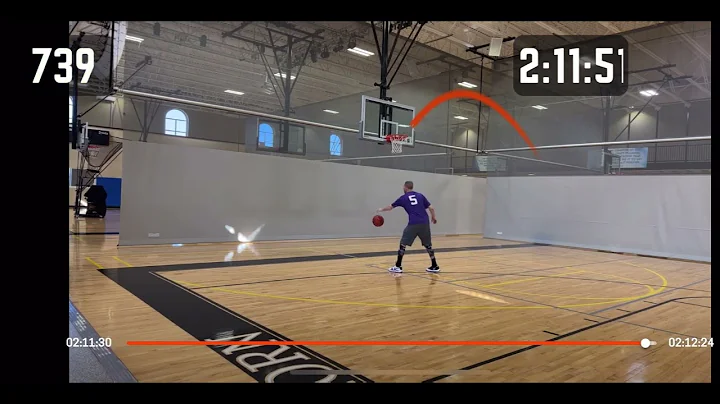 WORLD RECORD 743 Free Throws Made in a Row! 🏀🏆 HomeCourt Free Throw Laser Focused Champ!